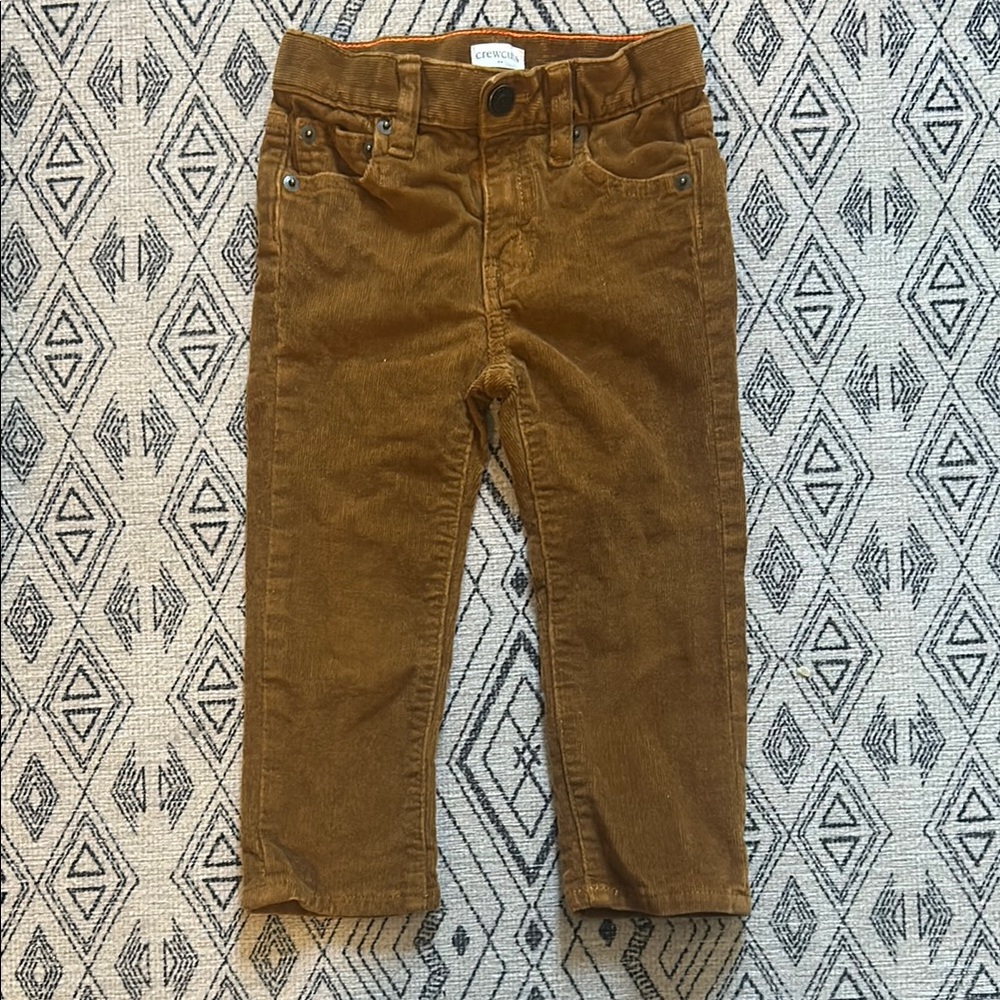 Corduroy Kids Pants in Brown